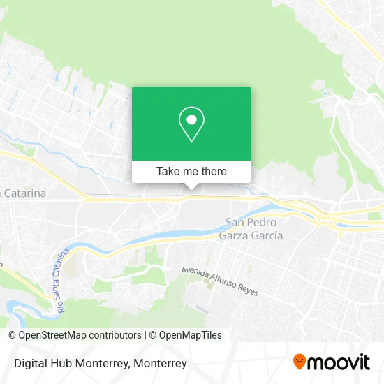 Digital Hub Monterrey map