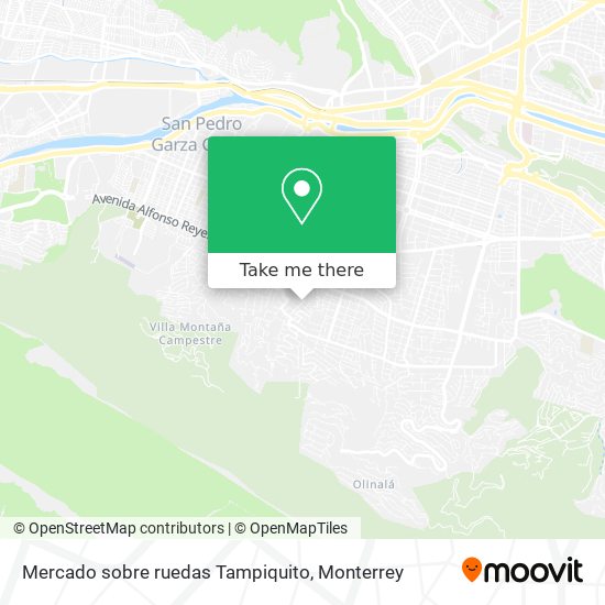 Mapa de Mercado sobre ruedas Tampiquito
