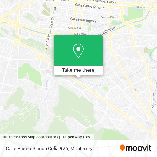Mapa de Calle Paseo Blanca Celia 925