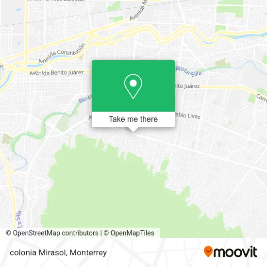 Mapa de colonia Mirasol