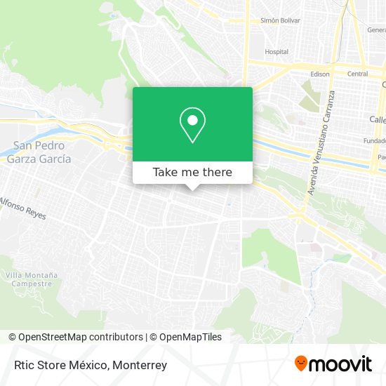 Mapa de Rtic Store México