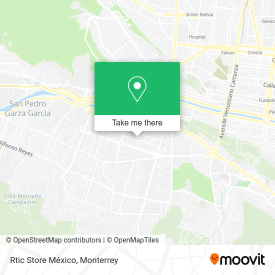 Rtic Store México map