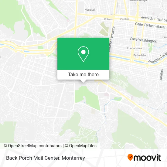 Mapa de Back Porch Mail Center