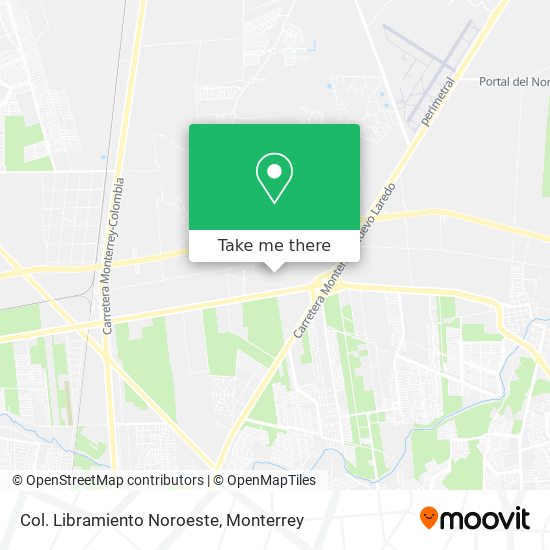 Mapa de Col. Libramiento Noroeste