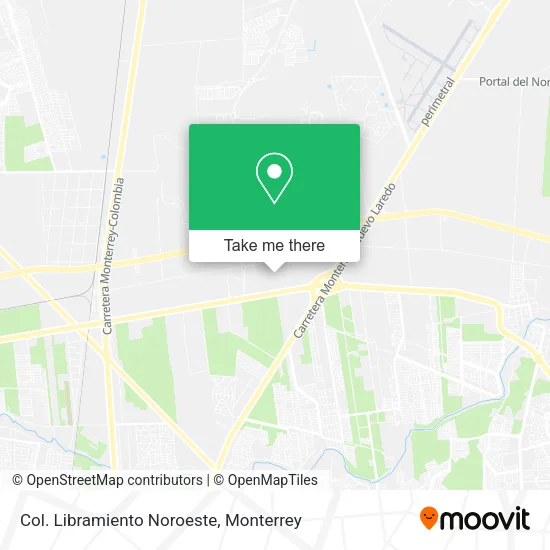 Mapa de Col. Libramiento Noroeste