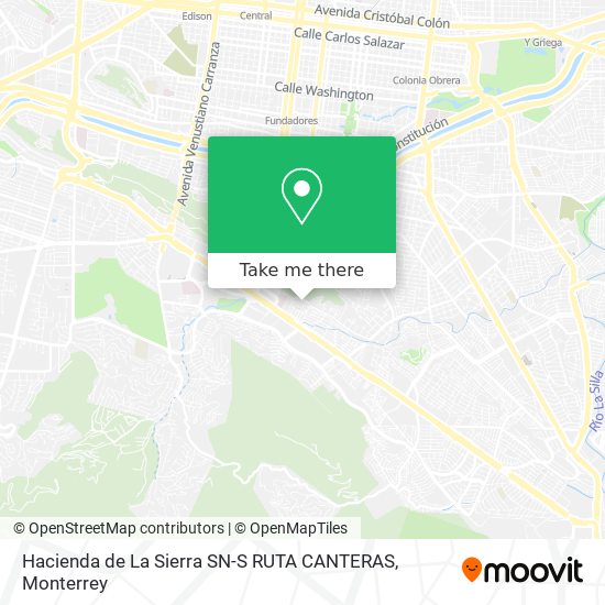 Mapa de Hacienda de La Sierra SN-S RUTA CANTERAS