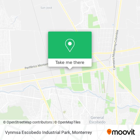 Vynmsa Escobedo Industrial Park map