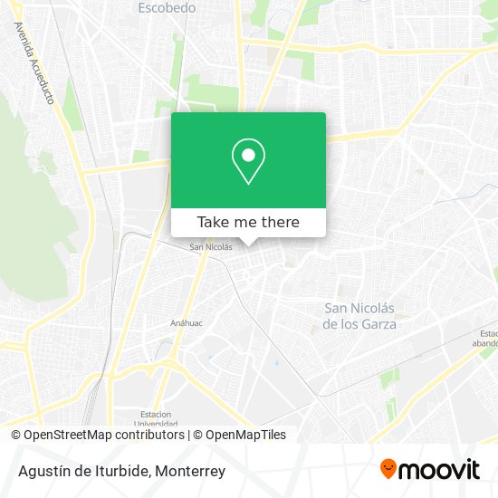 Agustín de Iturbide map