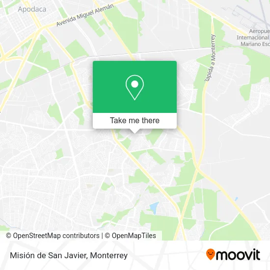Misión de San Javier map