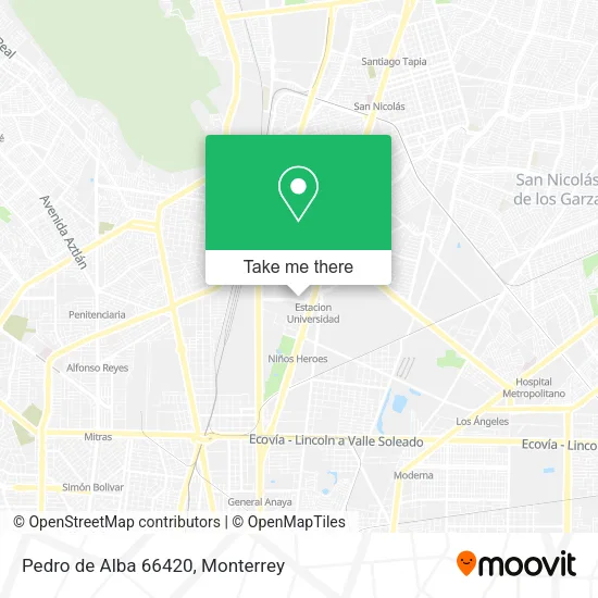 Pedro de Alba 66420 map