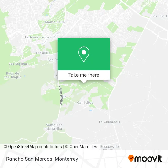 Rancho San Marcos map