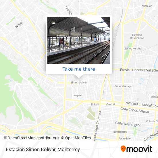 Mapa de Estación Simón Bolívar