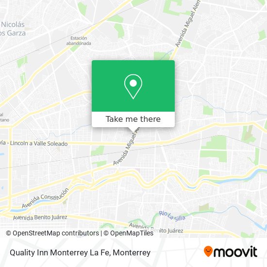Quality Inn Monterrey La Fe map