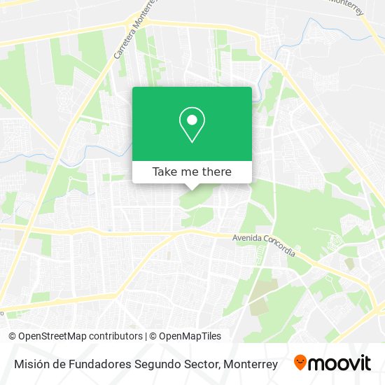 Mapa de Misión de Fundadores Segundo Sector