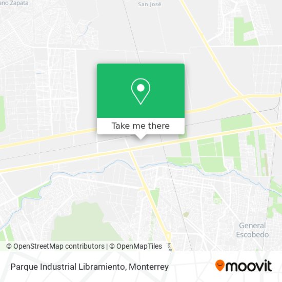 Parque Industrial Libramiento map