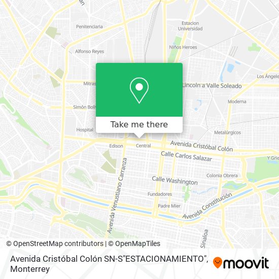 Mapa de Avenida Cristóbal Colón SN-S"ESTACIONAMIENTO"