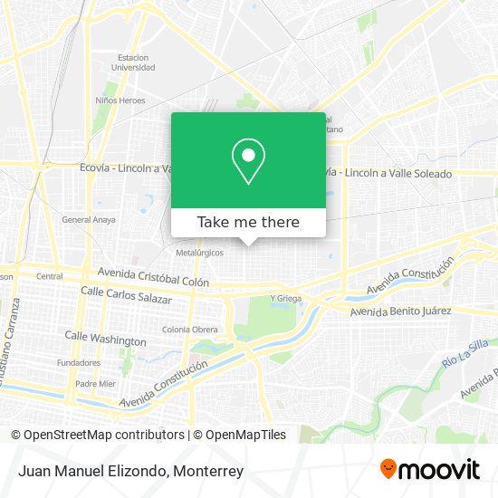 Juan Manuel Elizondo map