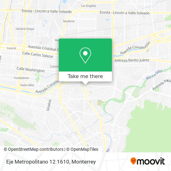Eje Metropolitano 12 1610 map