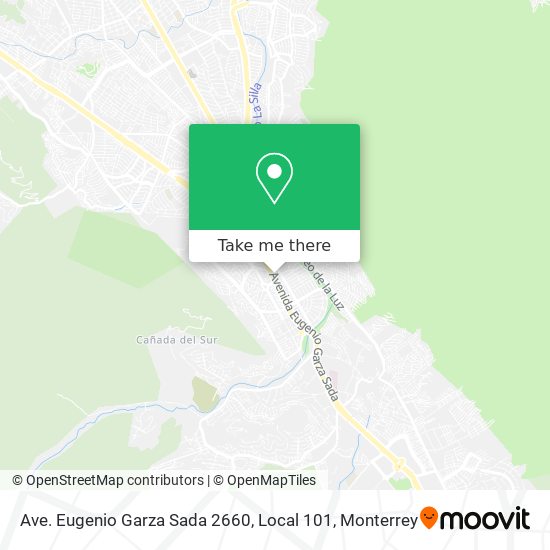 Mapa de Ave. Eugenio Garza Sada 2660, Local 101