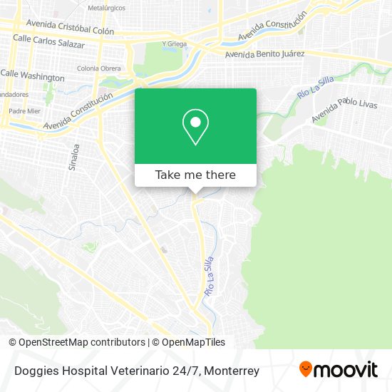 Mapa de Doggies Hospital Veterinario 24 / 7