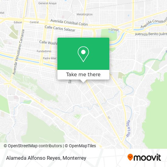Alameda Alfonso Reyes map