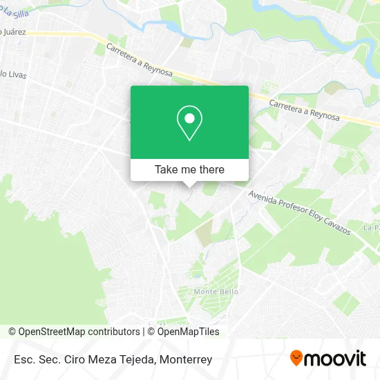 Esc. Sec. Ciro Meza Tejeda map