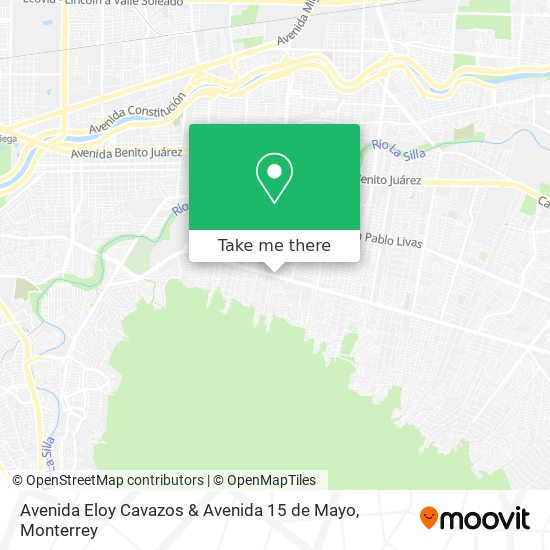 Avenida Eloy Cavazos & Avenida 15 de Mayo map