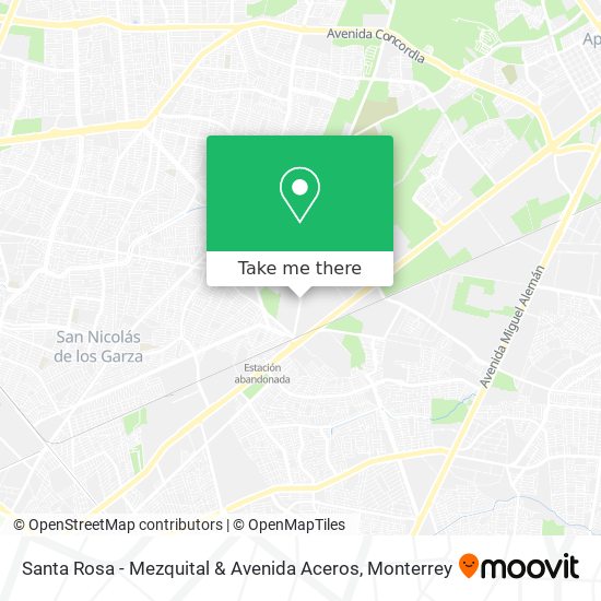 Santa Rosa - Mezquital & Avenida Aceros map