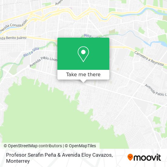 Profesor Serafin Peña & Avenida Eloy Cavazos map