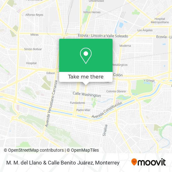 M. M. del Llano & Calle Benito Juárez map