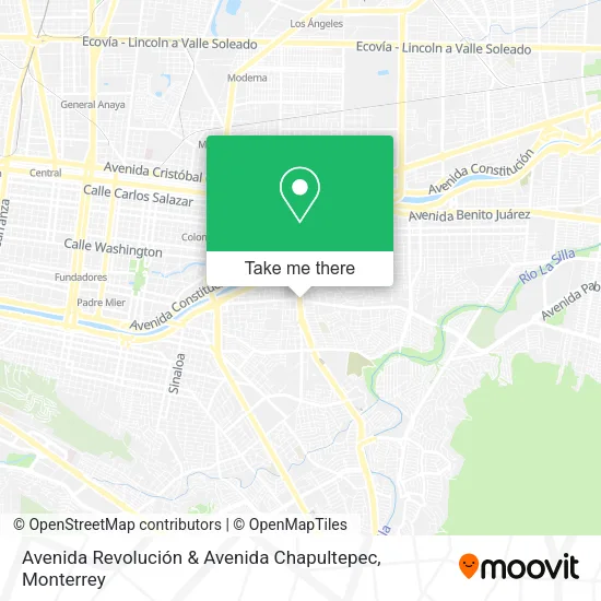 Mapa de Avenida Revolución & Avenida Chapultepec
