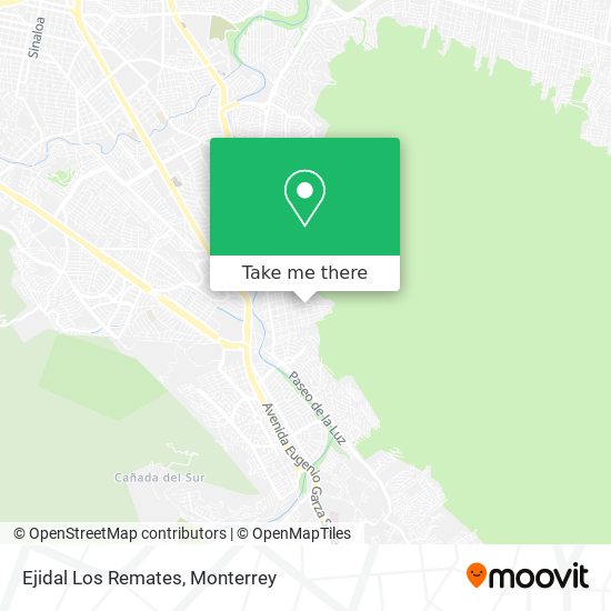 Ejidal Los Remates map