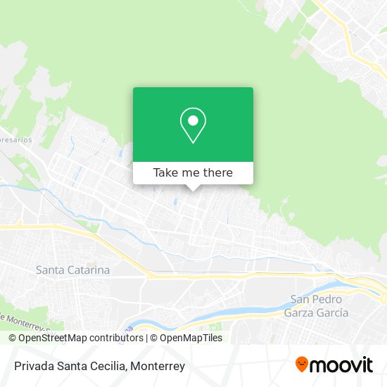 Privada Santa Cecilia map