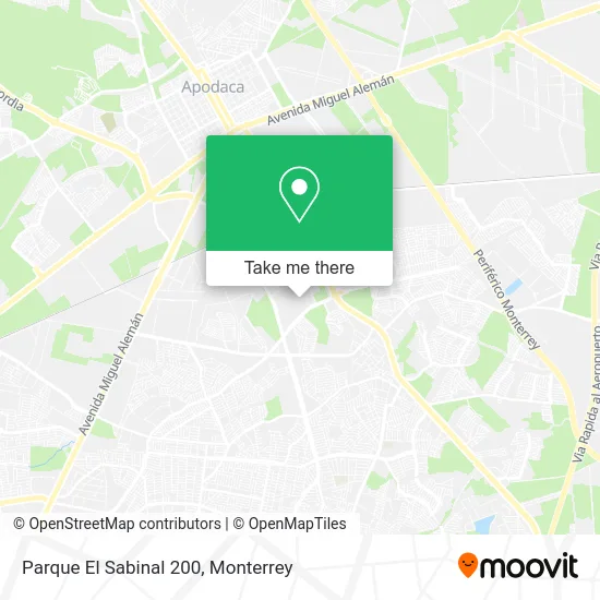 Parque El Sabinal 200 map