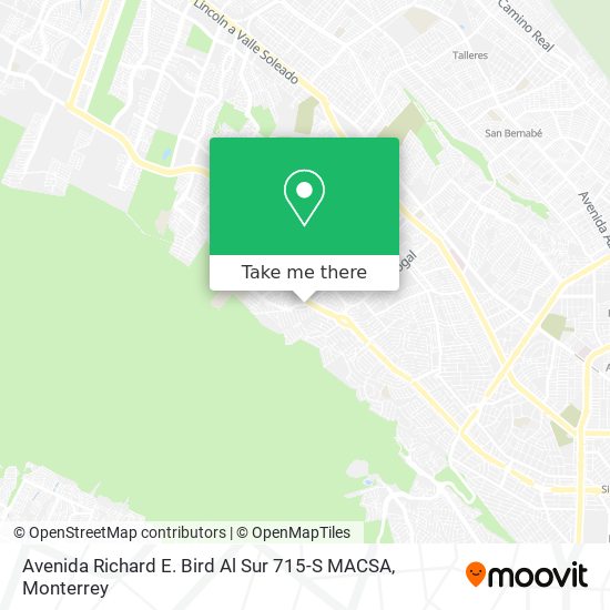 Mapa de Avenida Richard E. Bird Al Sur 715-S MACSA