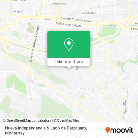 Mapa de Nueva Independencia & Lago de Patzcuaro