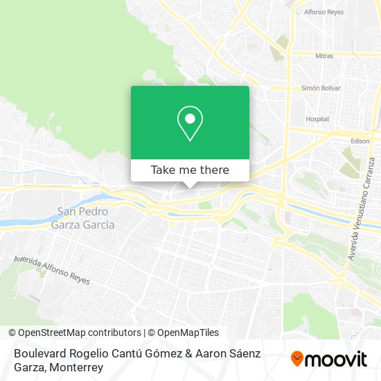 Mapa de Boulevard Rogelio Cantú Gómez & Aaron Sáenz Garza