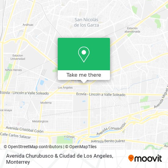 Avenida Churubusco & Ciudad de Los Angeles map