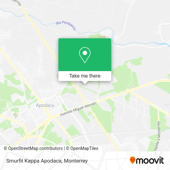 Mapa de Smurfit Kappa Apodaca