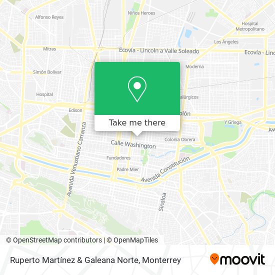 Ruperto Martínez & Galeana Norte map