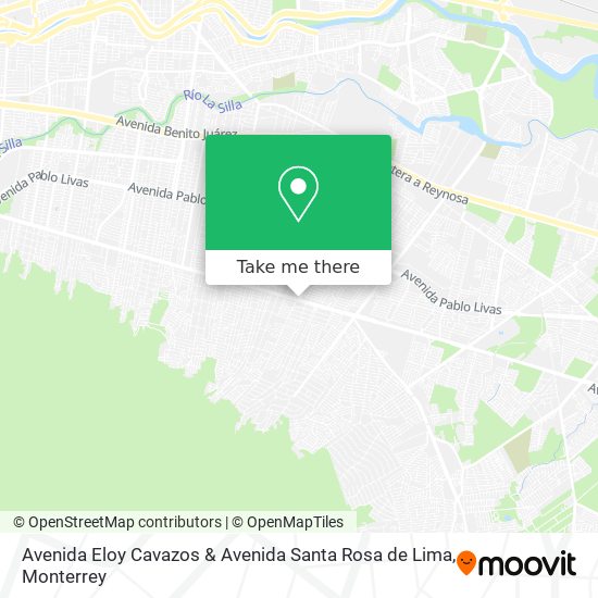 Avenida Eloy Cavazos & Avenida Santa Rosa de Lima map