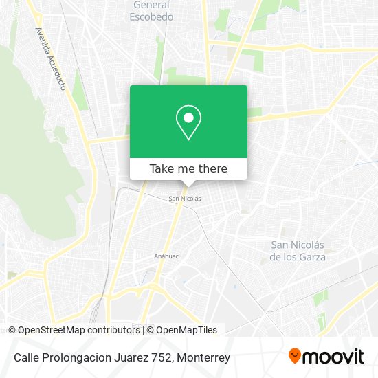 Mapa de Calle Prolongacion Juarez 752