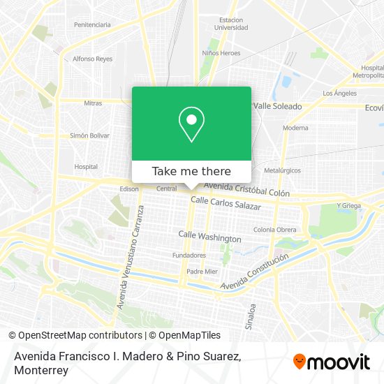 Mapa de Avenida Francisco I. Madero & Pino Suarez