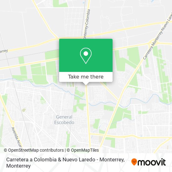 Carretera a Colombia & Nuevo Laredo - Monterrey map