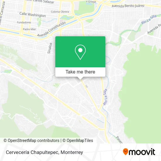 Mapa de Cervecería Chapultepec