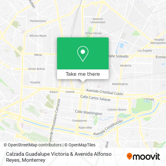 Mapa de Calzada Guadalupe Victoria & Avenida Alfonso Reyes