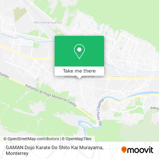 GAMAN Dojo Karate Do Shito Kai Murayama map