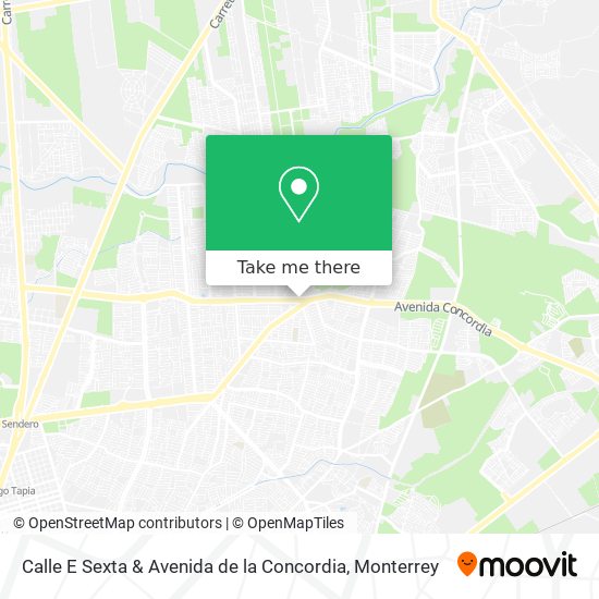 Calle E Sexta & Avenida de la Concordia map