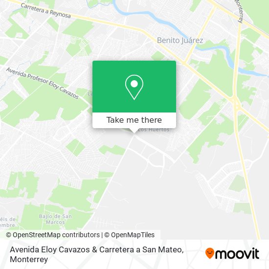 Avenida Eloy Cavazos & Carretera a San Mateo map