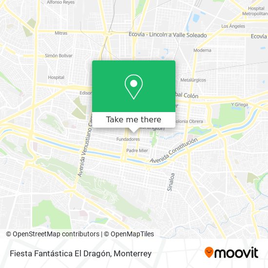 Fiesta Fantástica El Dragón map